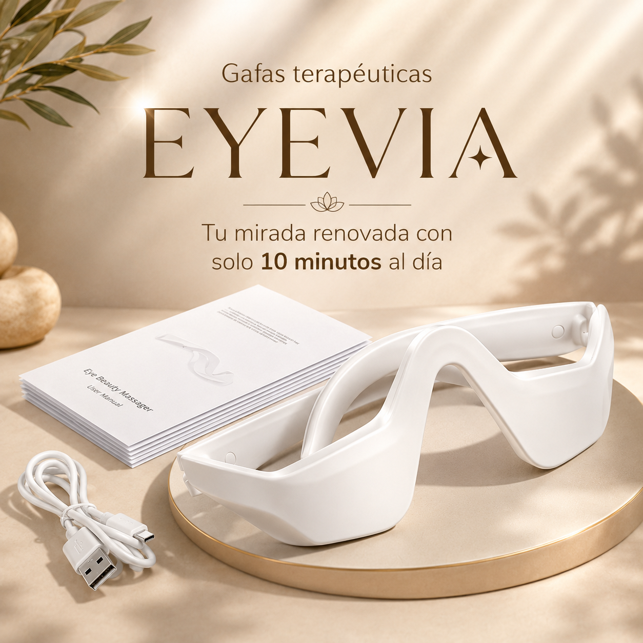 EYEVIA™ | Masajeador Terapéutico para ojeras