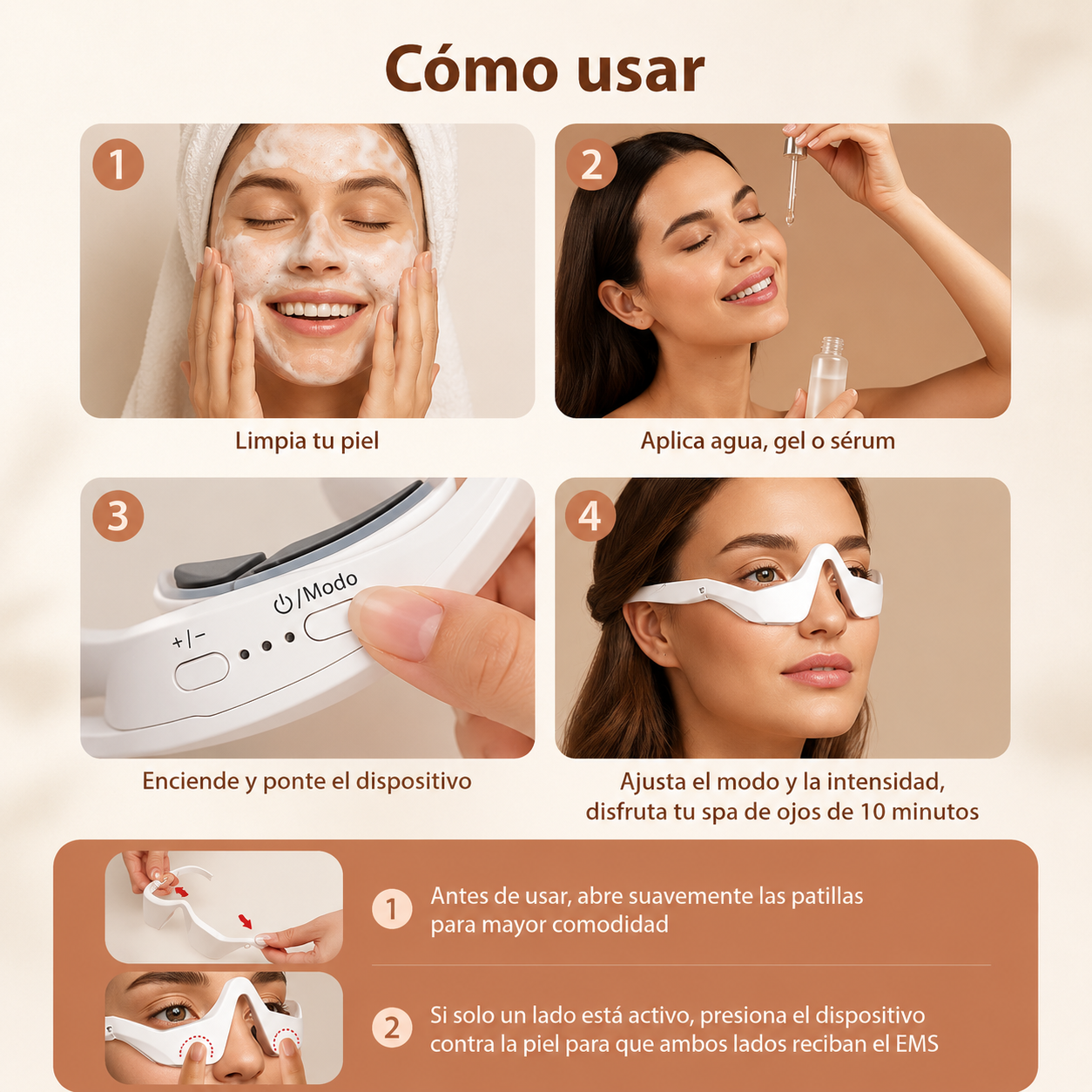 EYEVIA™ | Masajeador Terapéutico para ojeras